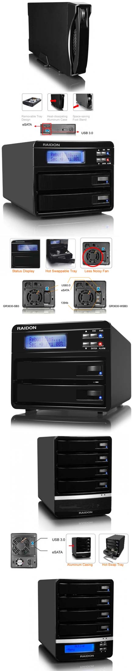 RAIDON GT1650, GR3630 и GT5630